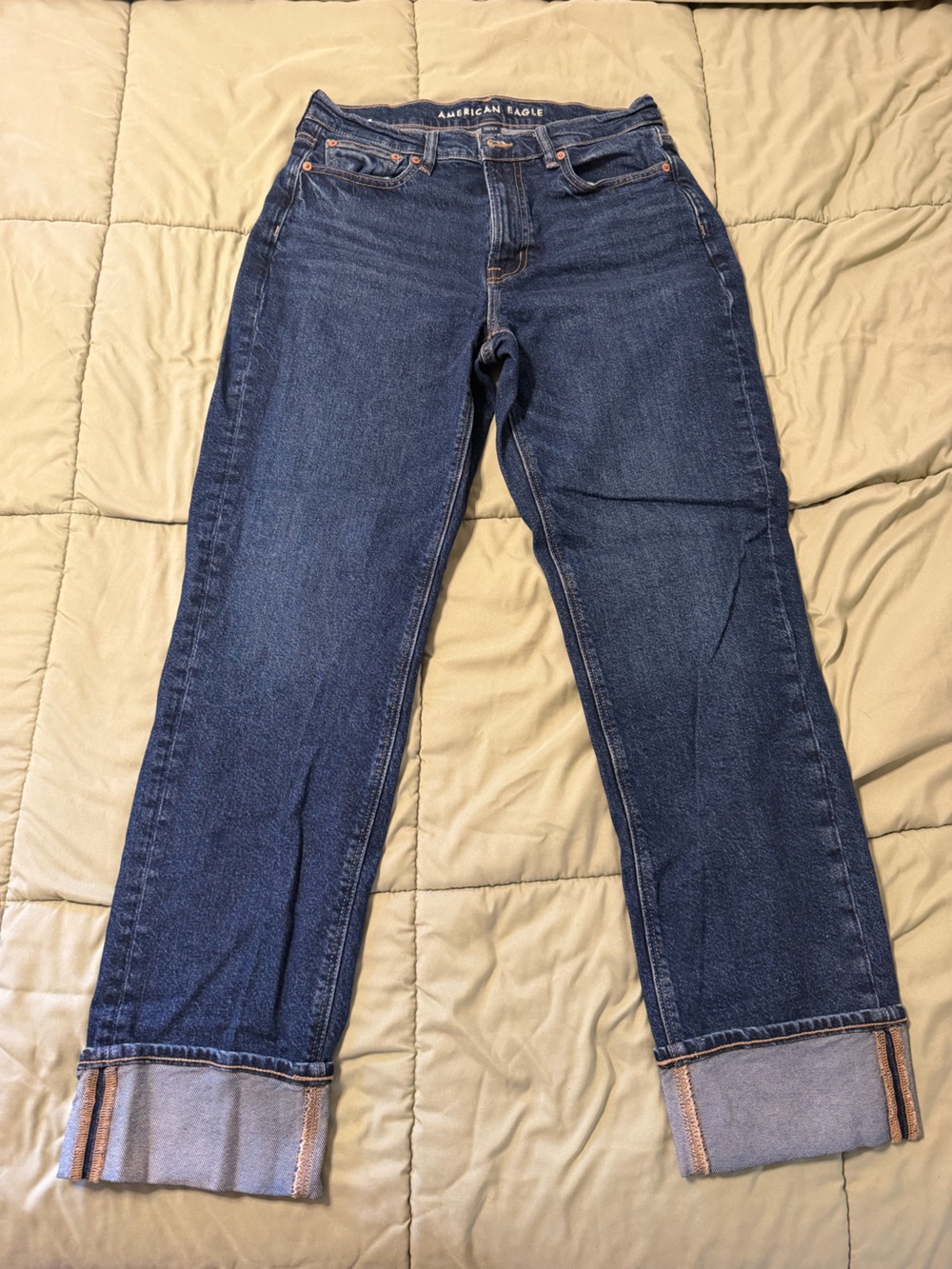 American Eagle Outfitters Women's Dark Blue Skinny Jeans